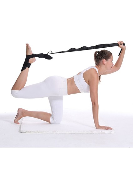 Siyah Stil Yardımcı Ayak Bileği Sedye Kayış Gerginlik Bandı Eğitim Kemeri Yoga Bantları Yoga Esneme Bandı Yoga Kayışı Bacak Bağlama Kemeri (Yurt Dışından) indirimleri