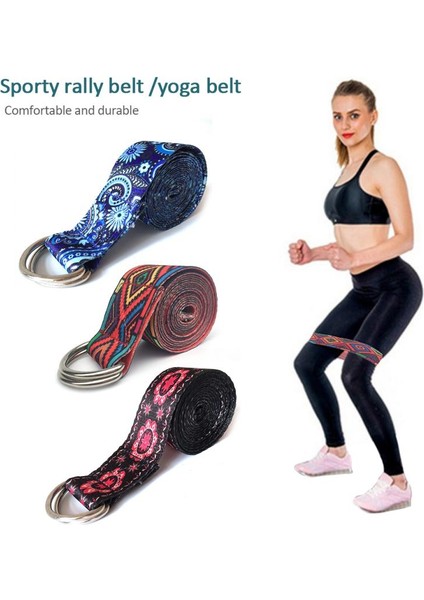 Bordo Tarzı D-Ring Kemerler Yoga Kayışı Spor Halat Renkli Baskılı Ayarlanabilir Yoga Kemeri Yoga Streç Kemer Yıkanabilir Spor Streç Askı Sahne (Yurt Dışından) fiyatları