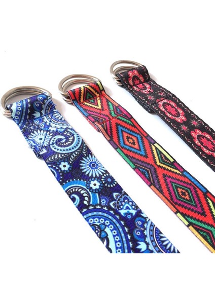 Bordo Tarzı D-Ring Kemerler Yoga Kayışı Spor Halat Renkli Baskılı Ayarlanabilir Yoga Kemeri Yoga Streç Kemer Yıkanabilir Spor Streç Askı Sahne (Yurt Dışından) modelleri