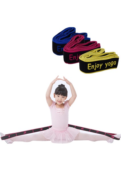 Sarı Stil 1 Adet Ayarlanabilir Profesyonel Yetişkin Çocuk Latin Dans Elastik Eğitim Bandı Spor Çekme Kemeri Yoga Spor Salonu Halat (Yurt Dışından)