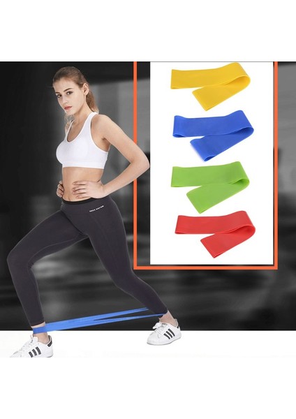 Mavi Stil Bacaklar Popo Lateks Direnç Bandı Egzersiz Fitness Yoga Germe Döngüler Eğitim Ev Spor Salonu Egzersiz Farklı Seviyeler (Yurt Dışından) indirimleri