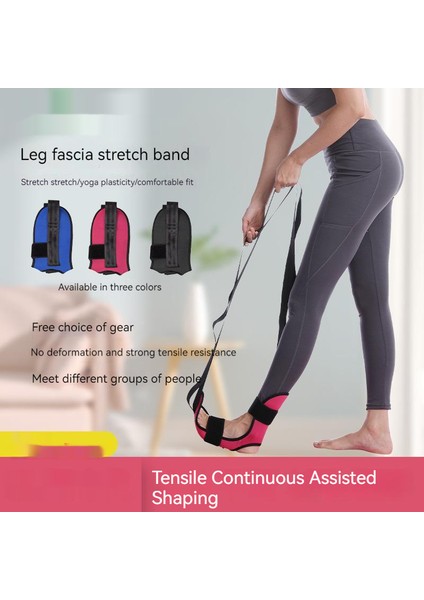 Mavi Stil Yoga Esneklik Esneme Bacak Sedye Kayışı Bale Tezahürat Dans Jimnastik Eğitmeni Yoga Esneklik Bacak Streç Kemer (Yurt Dışından)