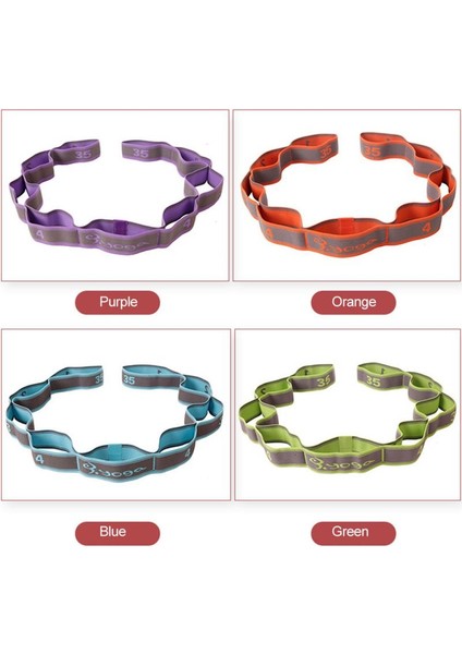 No.2 Stili Yoga Çekme Kayışı Kemer Çok Parçalı Naylon Elastik Latin Dans Germe Bandı Döngü Yoga Pilates Spor Salonu Fitness Egzersiz Esnek Kemer (Yurt Dışından) indirimleri