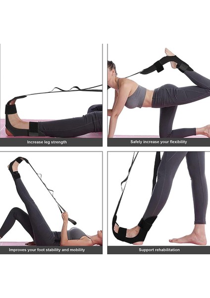 Bej Tarzı Nefes Alabilen Fitness Yoga Ligament Esnek Kemer Rehabilitasyon Eğitim Kayışı Ayak Bacak Streç Kayış (Yurt Dışından) indirimleri