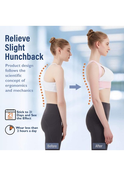 Pembe Tarzı Kadın Erkek Için Ayarlanabilir Üst Sırt Brace Duruş Düzeltici Boyun Omuz Üst Sırttan Ağrı Giderme Sağlayan Klavikula Desteği (Yurt Dışından) modelleri