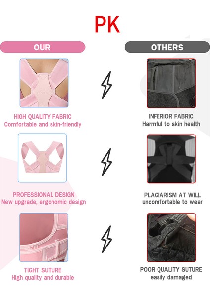 Pembe Tarzı Kadın Erkek Için Ayarlanabilir Üst Sırt Brace Duruş Düzeltici Boyun Omuz Üst Sırttan Ağrı Giderme Sağlayan Klavikula Desteği (Yurt Dışından) fırsatları