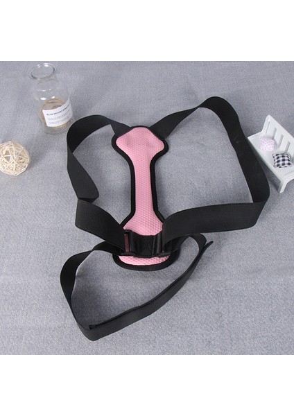 Pembe Tarzı S Boyutu Tıbbi Ayarlanabilir Klavikula Duruş Düzeltici Erkekler Kadınlar Üst Sırt Brace Omuz Bel Desteği Kemer Korse Duruş Düzeltme (Yurt Dışından)