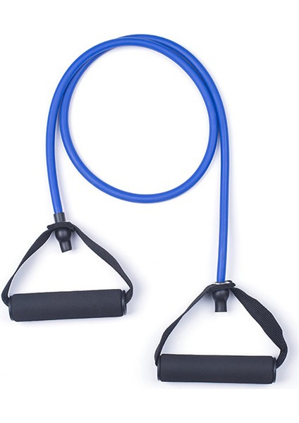 Mavi Stil 120 cm Spor Direnç Bantları Kolları ile Yoga Spor Salonu Çekme Halatı Egzersiz Ev Eğitim Genişletici Fitness Ekipmanları Elastik Bantlar (Yurt Dışından)
