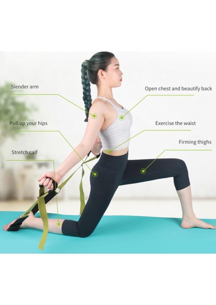 Mor Tarzı 1 Takım Yoga Germe Kayışı Ayarlanabilir Son Derece Elastik Esnek Yoga Germe Kayışı Bacak Sedye Fitness Ekipmanları Yoga Kaynağı (Yurt Dışından)