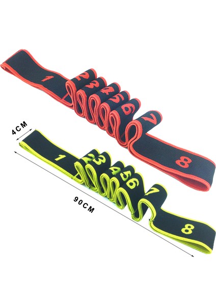 Mavi Stil Segment Yoga Direnç Bantları Dijital Pozisyon Elastik Fitness Band Latin Dans Doğru Duruş Pilates Kemerleri (Yurt Dışından) fiyatları