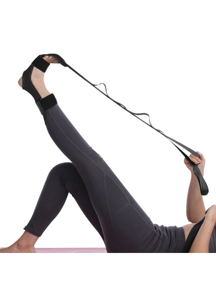 Gri Tarzı Yoga Ligament Esneme Kemeri Bacak Sedye Kayışı Bale Tezahürat Dans Jimnastik Eğitmeni Yoga Esneklik Fasya Sedye (Yurt Dışından)