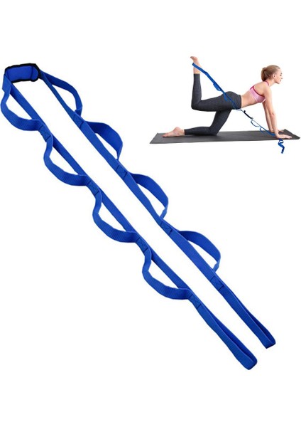 2 Adet Tarzı Yoga Germe Kayışı Yardımcı Egzersiz Kemerleri Kapalı Fitness Dans Egzersizi Için Yoga Halatı (Yurt Dışından)