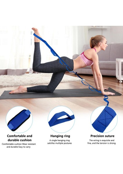 2 Adet Tarzı Yoga Germe Kayışı Yardımcı Egzersiz Kemerleri Kapalı Fitness Dans Egzersizi Için Yoga Halatı (Yurt Dışından) modelleri