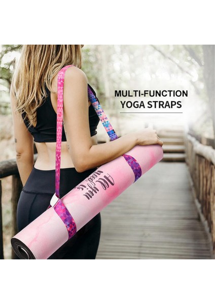 No.4 Stili Çok Fonksiyonlu Yoga Mat Askı Kemer Sıcak Egzersiz Streç Fitness Equiment Elastik Yoga Kemer Spor Sling Omuz Taşıma Bandajı (Yurt Dışından) fırsatları