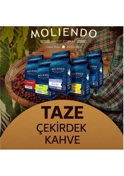 Moliendo Organik Guatemala Yörsel Kahve (Çekirdek Kahve) 250 g