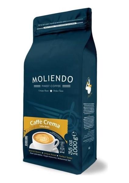 MOLIENDO CAFFE CREMA ÇEKİRDEK KAHVE 1000g