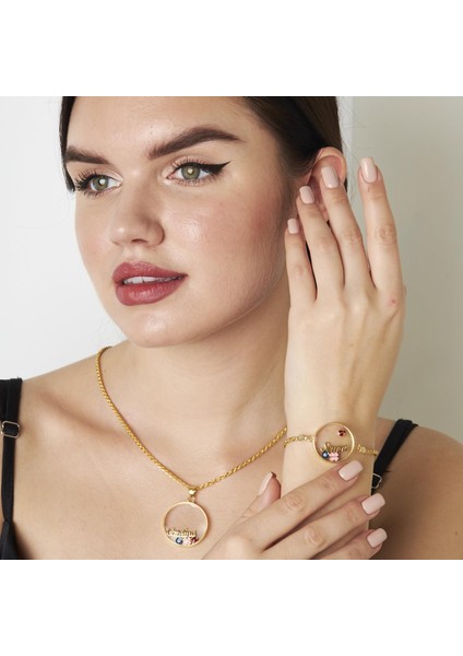 Adlandırılmış Çerçeve Kolye Seti fırsatları