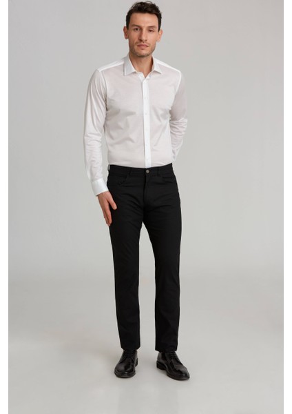 5 Cepli Siyah Spor Erkek Pantolon PNS23Y23105_D99