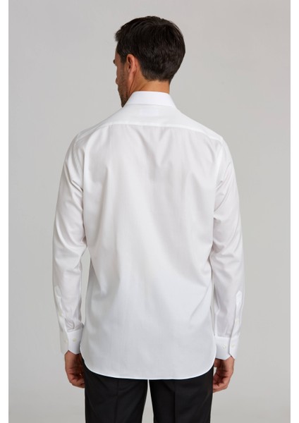 Platinium Regular Fit Beyaz Erkek Gömlek PLTG005_D01 fiyatları