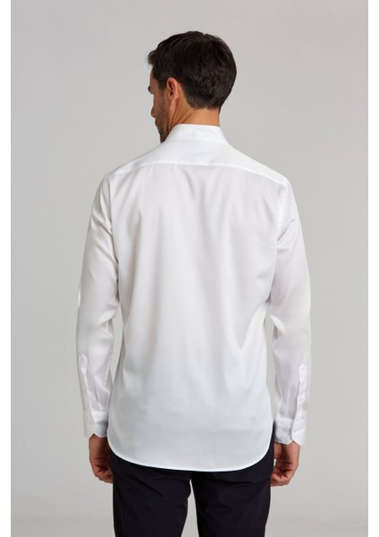 Regular Fit Beyaz Klasik Erkek Gömlek GMKLS0922300112_D01 fiyatları