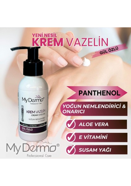 Krem Vazelin Gül Özlü 100 ml