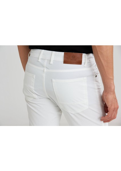5 Cepli Beyaz Spor Erkek Pantolon PNS23Y23110_D01 fırsatları