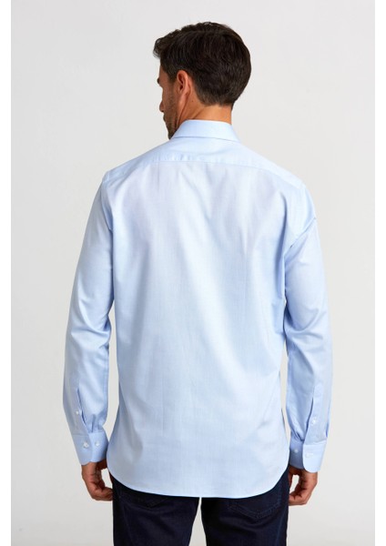 Regular Fit İtalyan Mavi Erkek Gömlek GM23K232078_D35 fiyatları