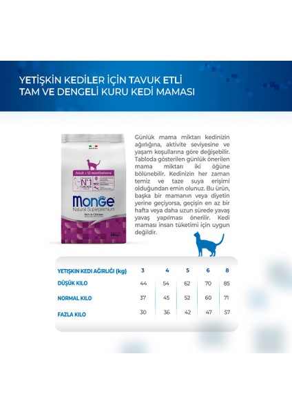 Cat Daily Line Tavuklu Yetişkin Kedi Maması 400 gr