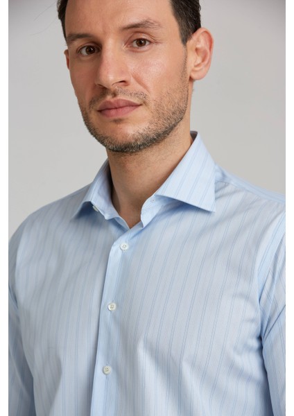 Platinium Regular Fit Mavi Erkek Gömlek PLTG012_D35 indirimleri