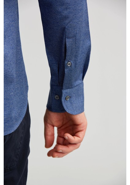 Platinium Regular Fit Lacivert Erkek Gömlek PLTG016_D39 modelleri