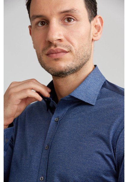 Platinium Regular Fit Lacivert Erkek Gömlek PLTG016_D39 fırsatları