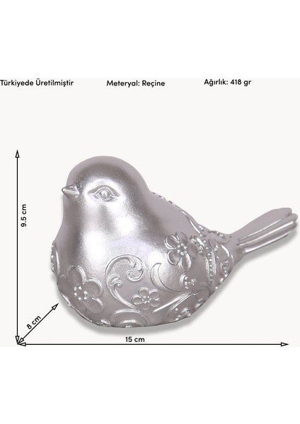 Birdy Dekoratif Obje Gümüş indirimleri