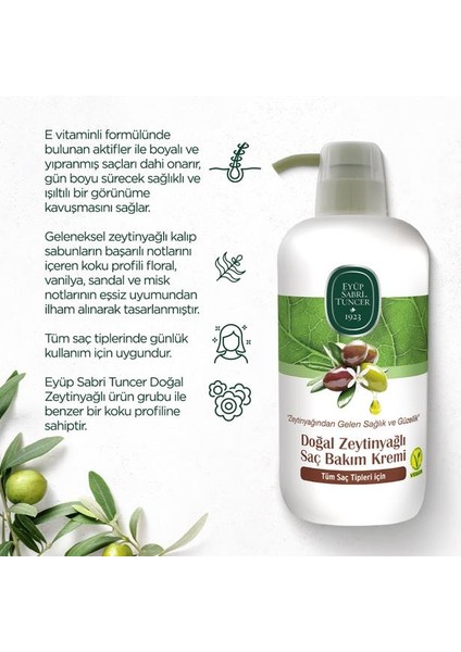 6 Al 5 Öde Eyüp Sabri Tuncer Doğal Zeytinyağlı Saç Kremi 600 ml ve Rosıe