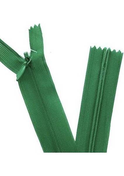 5 Adet Yeşil Gizli Pantolon, Etek Fermuarı (16-20 Cm)