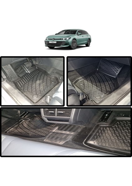 Volkswagen Passat B9 2024 ve Sonrası 3D Havuzlu Paspas