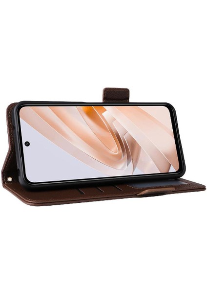 Xıaomı Poco M6 4g Manyetik Yan Toka Cüzdan Pu Deri Için Flip Case (Yurt Dışından)