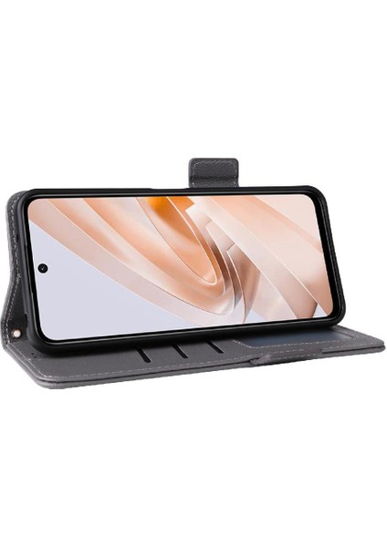 Xıaomı Poco M6 4g Manyetik Yan Toka Cüzdan Pu Deri Için Flip Case (Yurt Dışından)