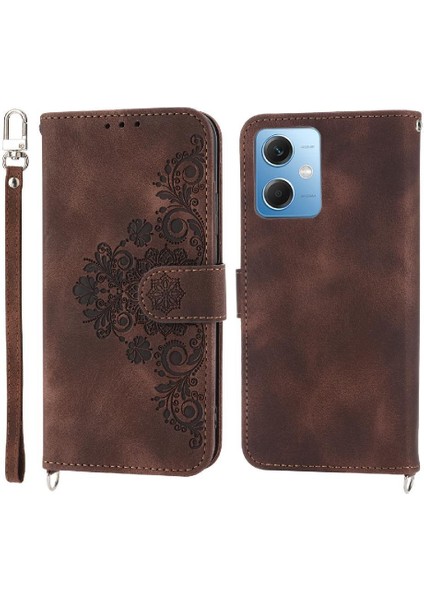 Xiaomi Redmi Not 12 Için Flip Case 4g Bileklik Çoklu Kredi Kartı Yuvaları (Yurt Dışından)