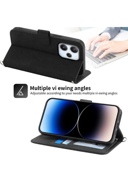 Xiaomi Redmi Için Flip Case 12 4g Bileklik Kabartmalı Darbeye Çoklu (Yurt Dışından)