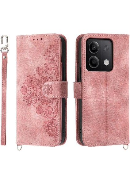 Xiaomi Redmi Not 13 Için Flip Case 5g Darbeye Dayanıklı Kabartmalı Bileklik Kredi (Yurt Dışından)