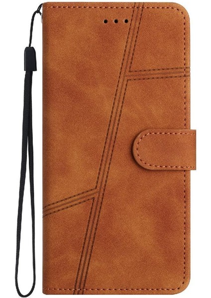 Huawei P40 Lite Için Flip Case Cüzdan Pu Deri Flip Folio Tam Koruma (Yurt Dışından)