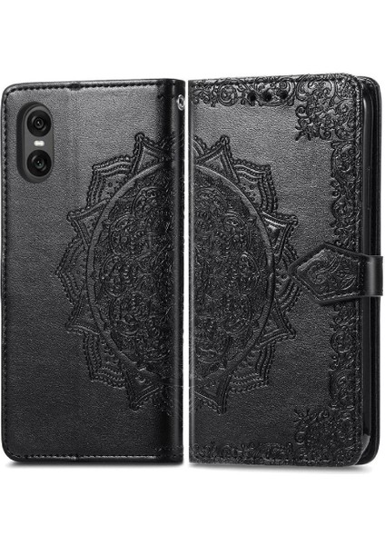Sony Xperia 10 Vı Flip Kapak Için Flip Case Deri Kılıf Basit Iş (Yurt Dışından)
