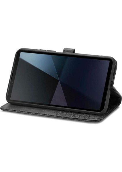 Sony Xperia 10 Vı Flip Kapak Için Flip Case Deri Kılıf Basit Iş (Yurt Dışından) modelleri