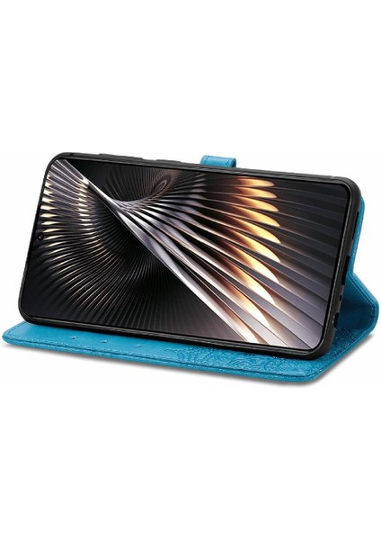 Xiaomi Poco F6 Deri Kılıf Için Flip Case Zarif Desen Kapak Çevirin (Yurt Dışından)