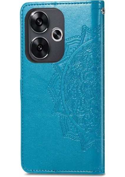 Xiaomi Poco F6 Deri Kılıf Için Flip Case Zarif Desen Kapak Çevirin (Yurt Dışından)