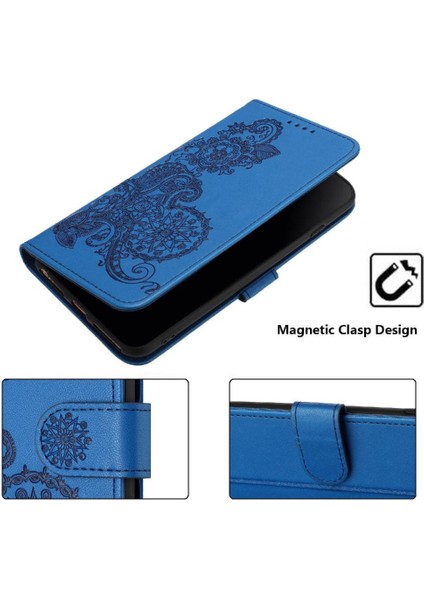 Motorola Kenar 50 Pro Kickstand Koruyucu Pu Deri Flip Case (Yurt Dışından)