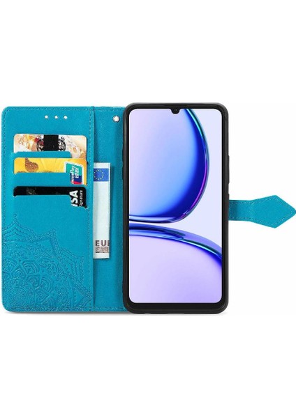 Realme Not 50 Için Flip Case Deri Kılıf Kapak Basit Iş (Yurt Dışından)