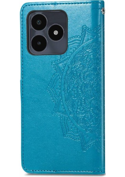 Realme Not 50 Için Flip Case Deri Kılıf Kapak Basit Iş (Yurt Dışından)
