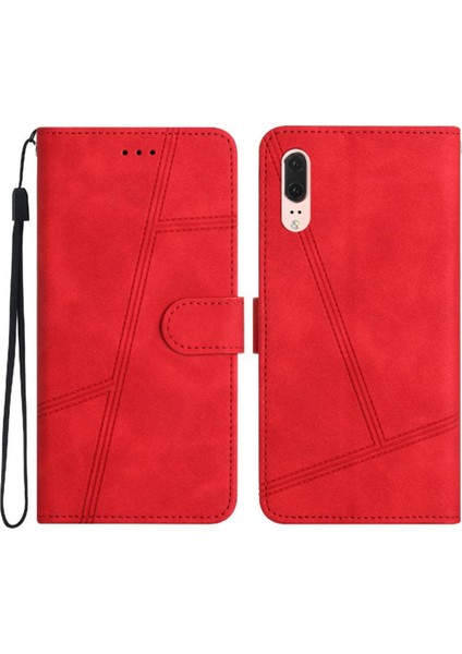 Huawei P20 Tam Koruma Kartı Yuvaları Için Flip Case Tutucu Manyetik Bilek (Yurt Dışından)