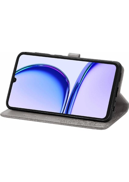 Realme Not 50 Için Flip Case Deri Kılıf Kapak Basit Iş (Yurt Dışından)
